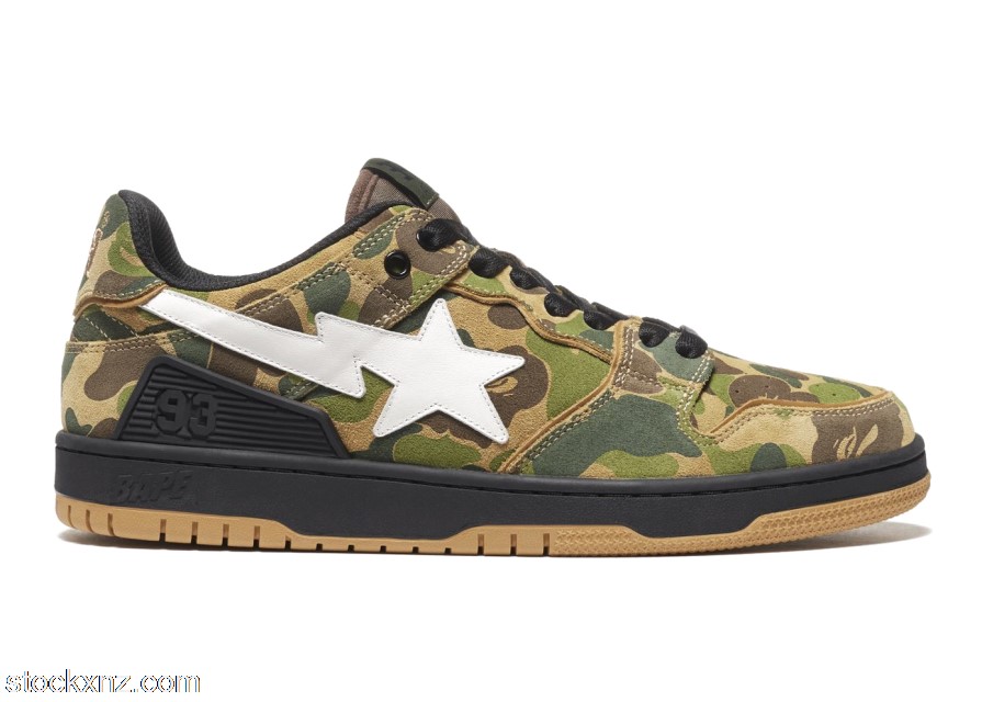 A Bathing Ape Bape SK8 Sta ABC Camo Green ASH