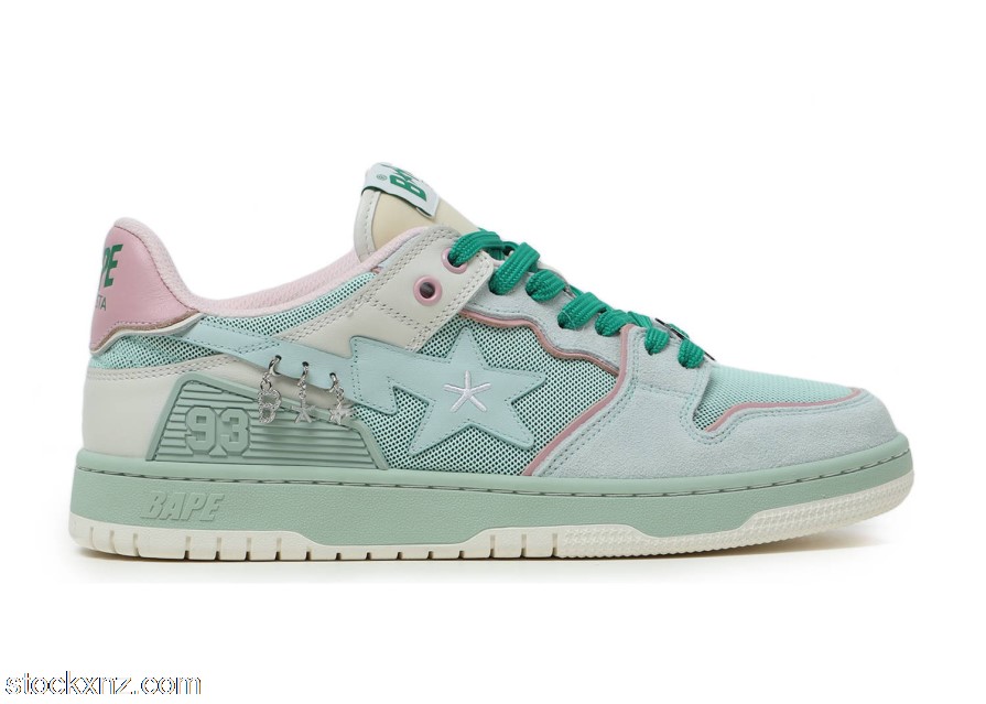 A Bathing Ape Bape SK8 Sta BAPY Minty Green (W) ASH