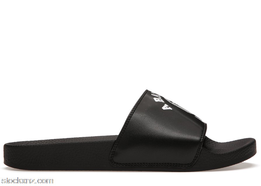 A Bathing Ape College Slide Sandals Black ASH