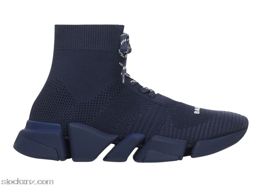 Balenciaga 2.0 Lace Up Recycled Dark Blue 617258W2DB14909 ASH