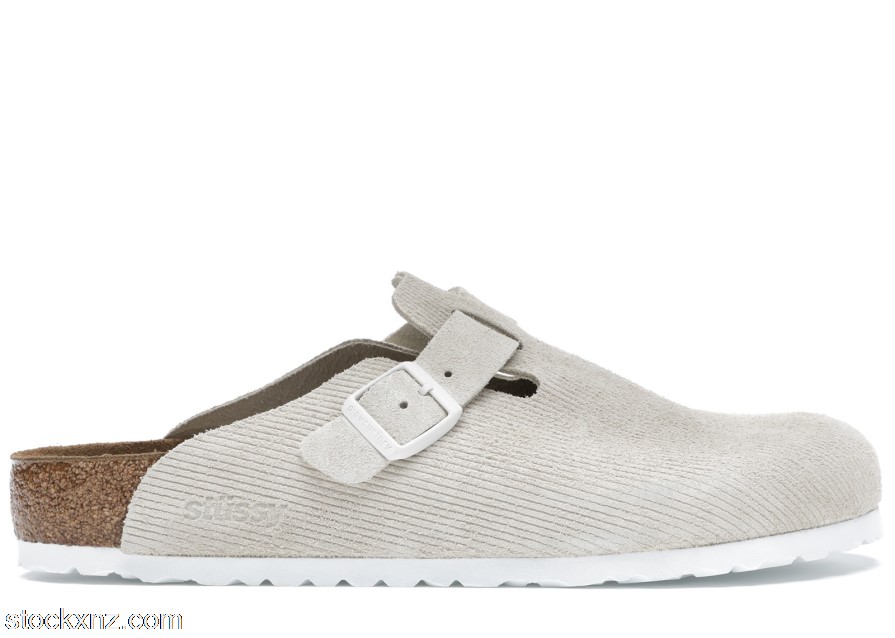 Birkenstock Boston Clogs Stussy Bone 1019742 ASH