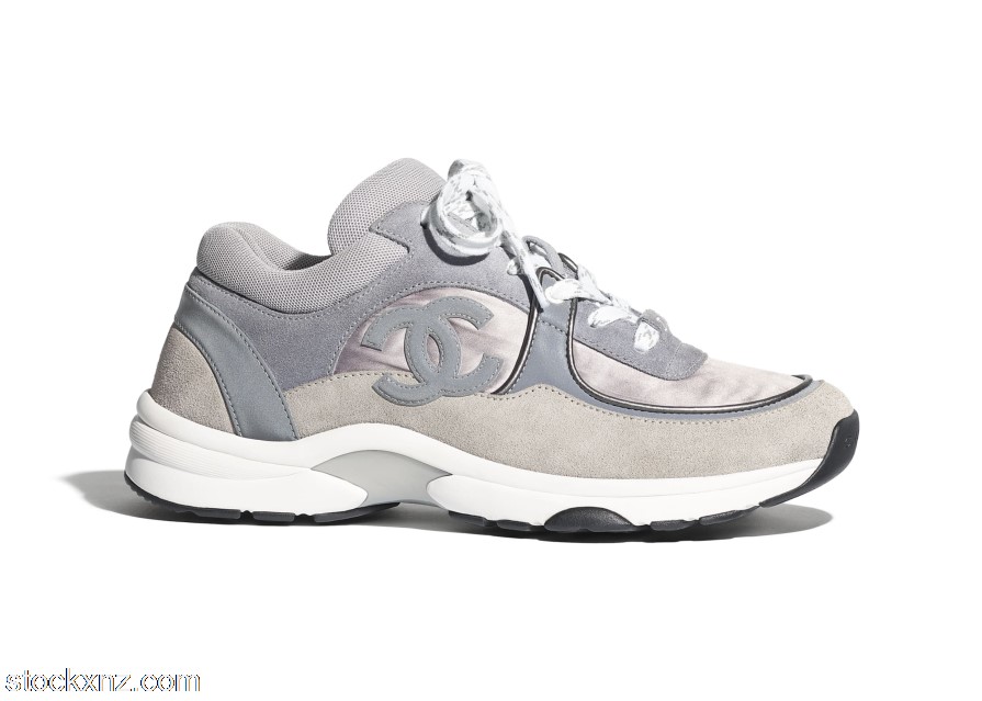 Chanel Low Top Trainer CC Dark Grey G34360 Y54059 K2052 ASH