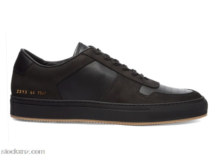 Common Projects BBall Low Leather Nubuck Black ASH