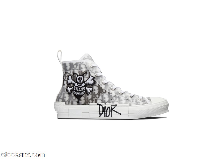 Dior And Shawn B23 High Top Bee Embroidery 3SH118YYO_H960 ASH