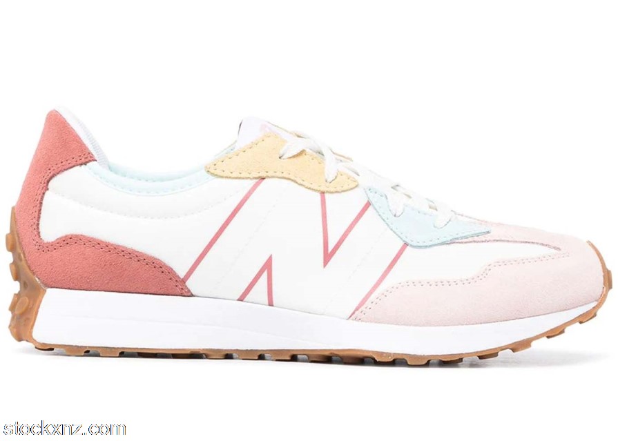 New Balance 327 White Oyster Pink Gum (GS) GS327HG1 ASH