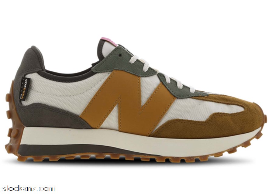New Balance 327 Winter Wheat Brown Green (W) WS327HW1 ASH