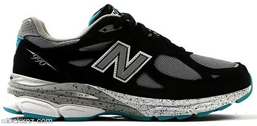 New Balance 990v3 Black Grey Teal M990OB3 ASH