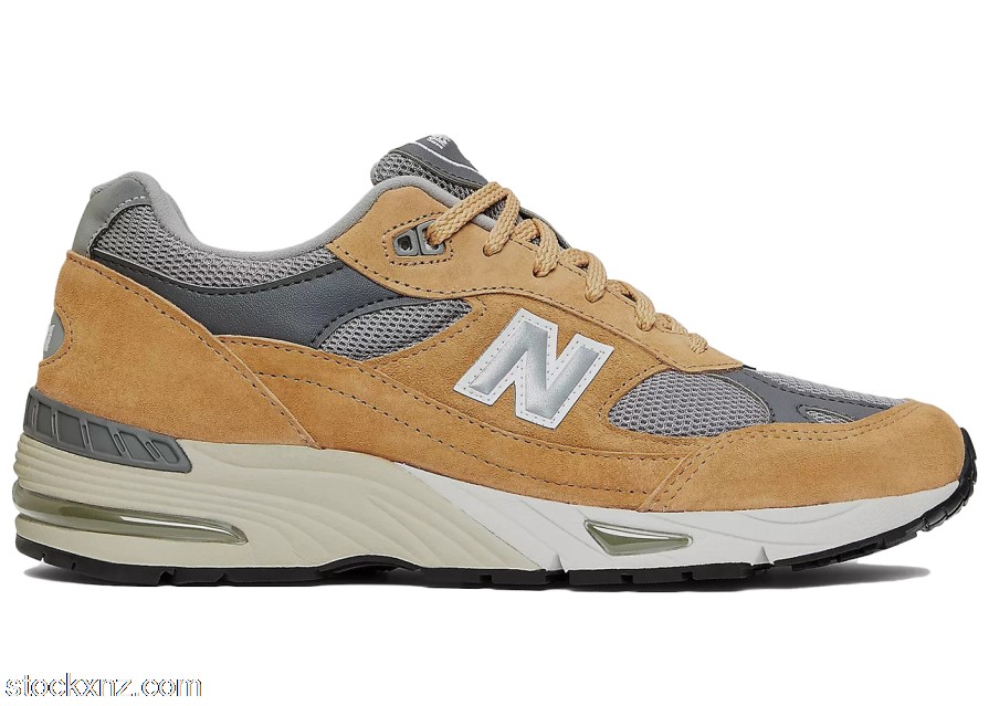 New Balance 991 MiUK Tan Grey Dark Grey M991TGG ASH