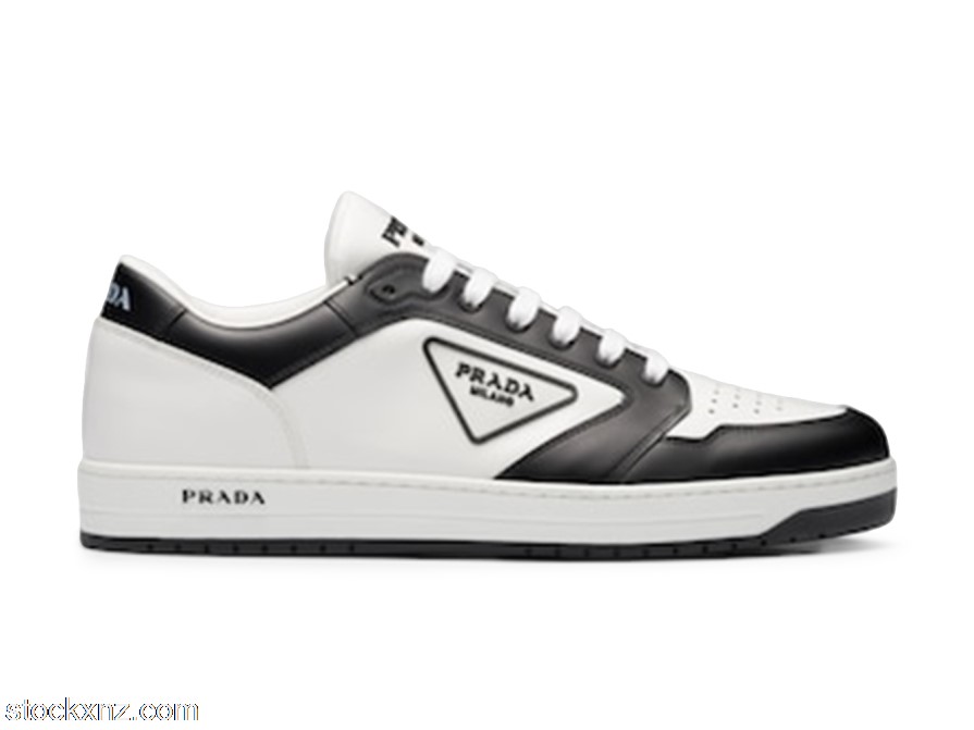 Prada District Leather White Black White 2EE363_3LJ6_F0964 ASH