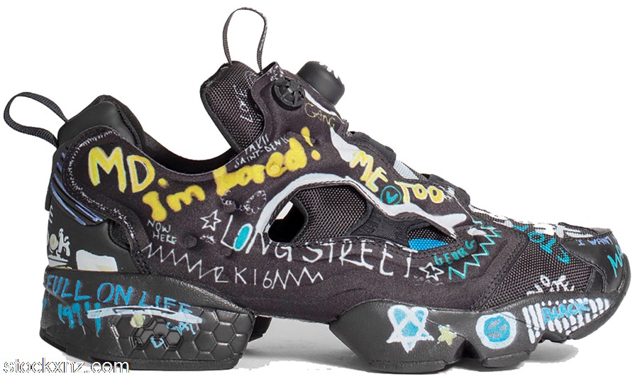 Reebok Instapump Fury Vetements Black Scribble ASH