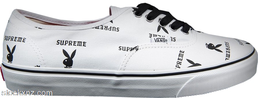 Vans Authentic Supreme x Playboy White VN-OQODD70 ASH