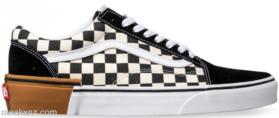 Vans Old Skool Checkerboard Gum Sole VNA38G1U58 ASH
