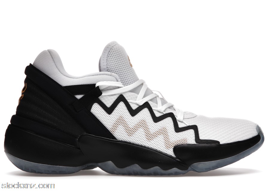adidas D.O.N. Issue #2 White Black Gold FU7384 ASH