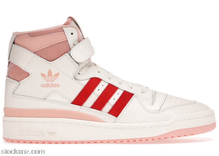 adidas Forum 84 Hi Off White Pink Red H01670 ASH