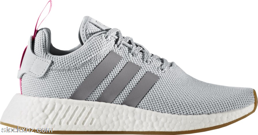 adidas NMD R2 Grey Shock Pink (W) BY9317 ASH