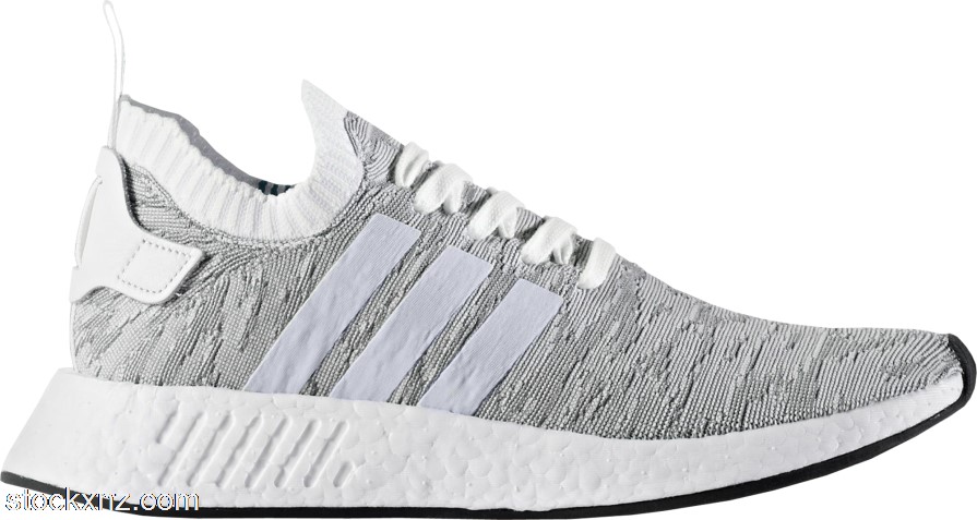 adidas NMD R2 Primeknit White Black BY9410 ASH