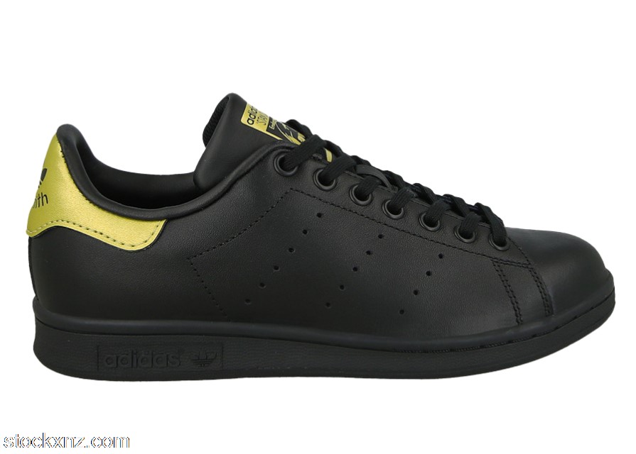 adidas Stan Smith Black Metallic Gold (Youth) BB0208 ASH