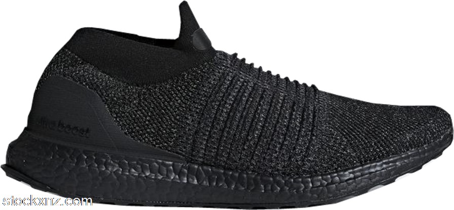 adidas Ultra Boost Laceless Mid Triple Black BB6222 ASH